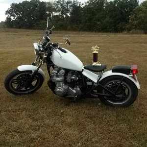 took second place at first bike show didn't even know about the show just rolled up to see what was the goings on with all the bikes and at the last m