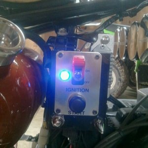 Power indicator light..blue led swap with a blown red summit racing dtyle