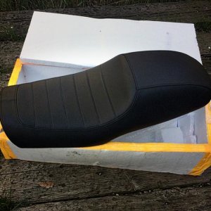Finally unwrapped, the Texavina seat in all its new pristine glory.