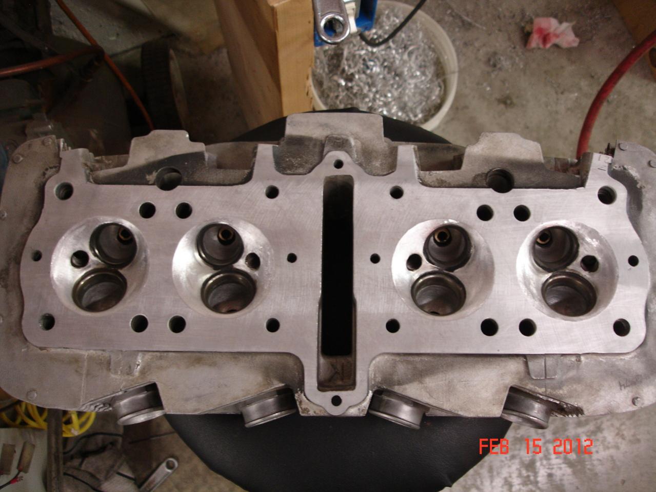 Ported head with stock size valves.  Chambers cc'ed and unshrouding done.  Machined for MLS head gasket.