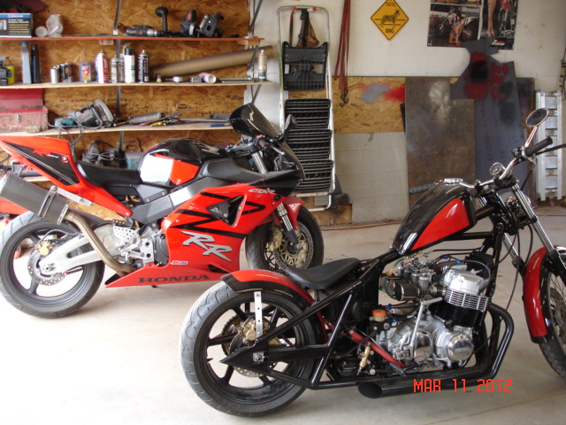 The CBR954 and the hardtail